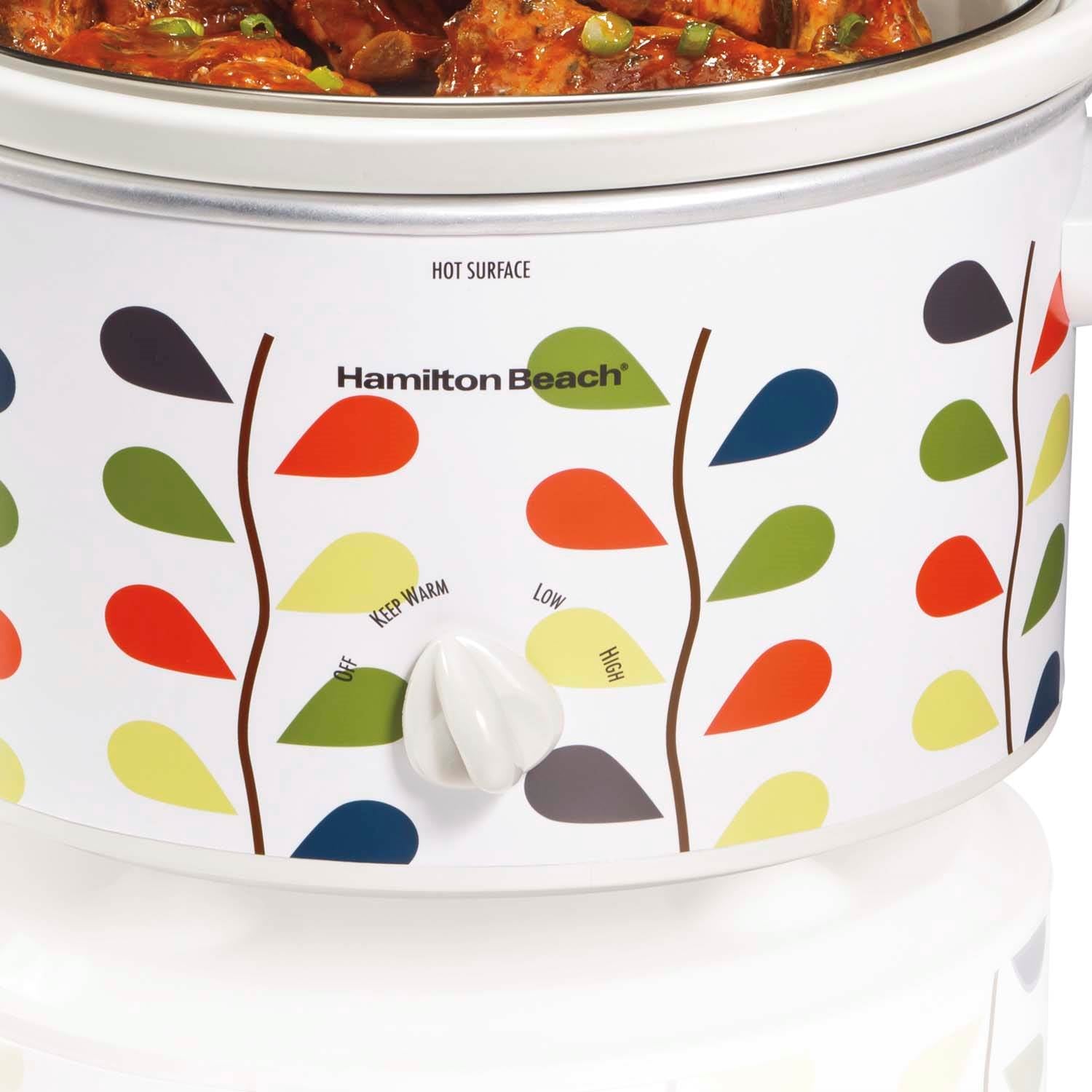 Hamilton Beach 33139 Oval Countertop Designer Slow Cooker, 3-Quart (Open Box)