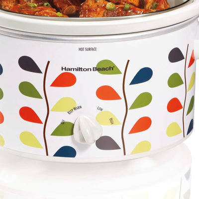 Hamilton Beach 33139 Oval Countertop Designer Slow Cooker, 3-Quart (Open Box)