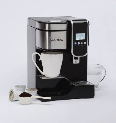 Hamilton Beach Single-Serve Coffee Maker, Programmable FlexBrew (Open Box)