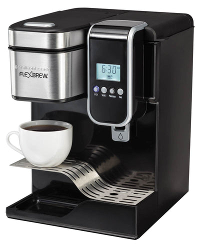 Hamilton Beach Single-Serve Coffee Maker, Programmable FlexBrew (Open Box)