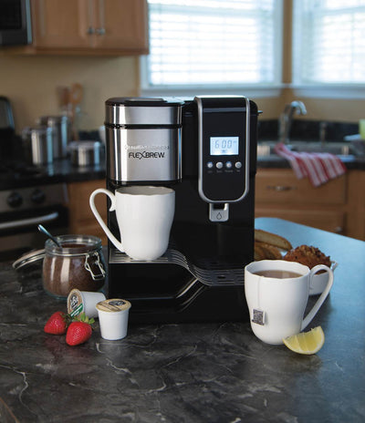 Hamilton Beach Single-Serve Coffee Maker, Programmable FlexBrew (Open Box)