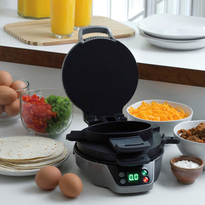 Hamilton Beach Countertop Breakfast Burrito Sandwich Maker, Silver (Open Box)