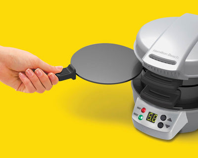 Hamilton Beach 25478 Breakfast Sandwich Maker Timer Press, Silver (Open Box)