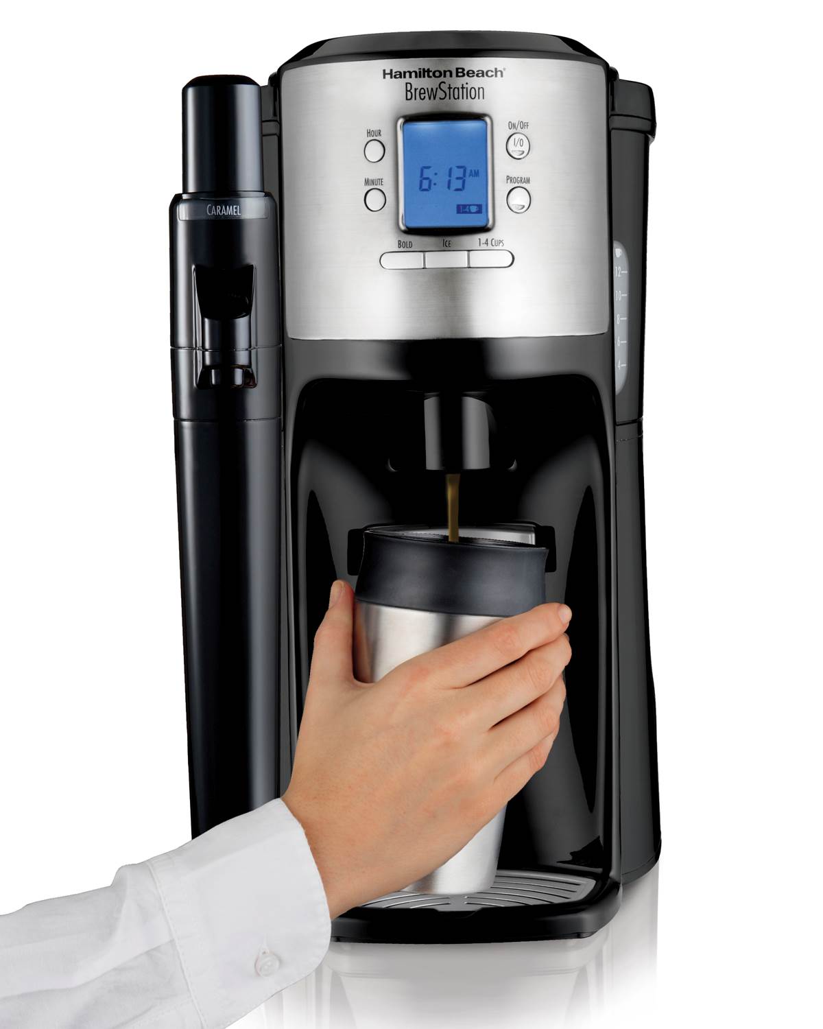 Hamilton Beach BrewStation with Flavor Dispenser Coffee Maker, Black (Used)