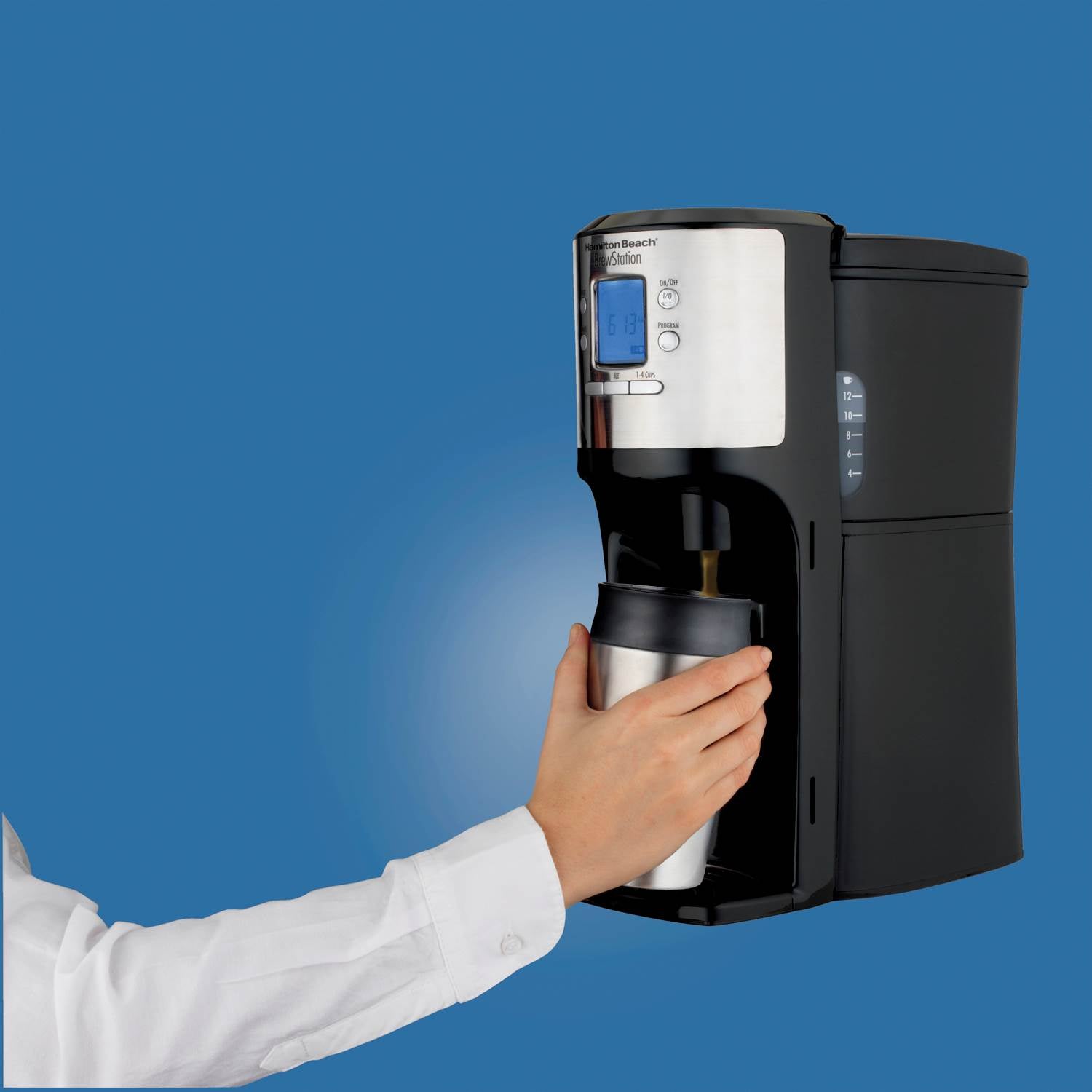 Hamilton Beach BrewStation with Flavor Dispenser Coffee Maker, Black (Used)