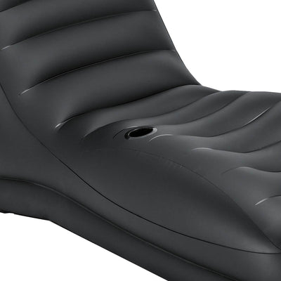 Intex Inflatable Mega Air Lounge Living Door Room Lounger, Black (Open Box)