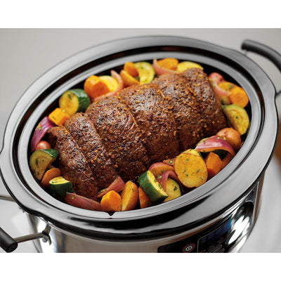 Hamilton Beach Countertop 7 Qt Programmable Slow Cooker & 150 Recipe Cookbook