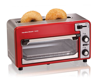 Hamilton Beach Toastation Toaster Oven w/Wide 2 Slice Toaster Red (Open Box)