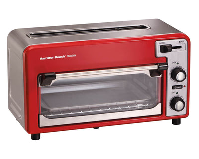 Hamilton Beach Toastation Toaster Oven w/Wide 2 Slice Toaster Red (Open Box)