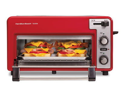 Hamilton Beach Toastation Toaster Oven w/Wide 2 Slice Toaster Red (Open Box)