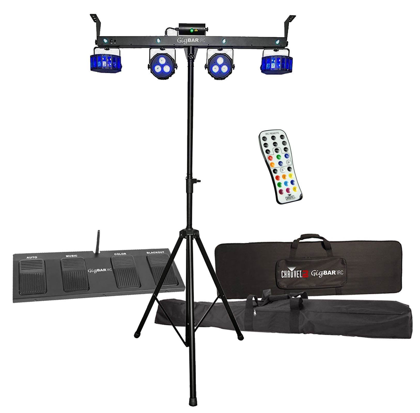 CHAUVET DJ GigBar IRC 4-in-1 Laser Strobe Derby Par Light Bar System w/ Remote