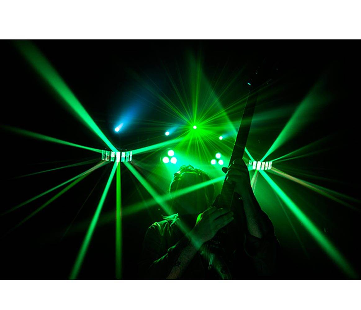 CHAUVET DJ GigBar IRC 4-in-1 Laser Strobe Derby Par Light Bar System w/ Remote