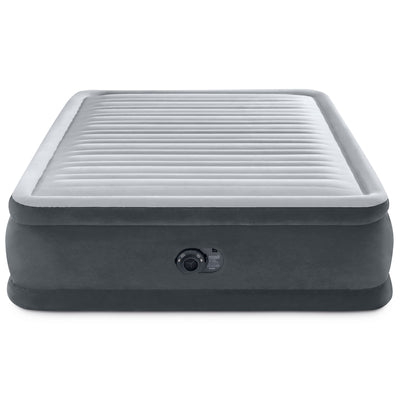 Intex Dura Beam Deluxe Pillow Raised Bed with Built In Pump, Queen Air Mattress