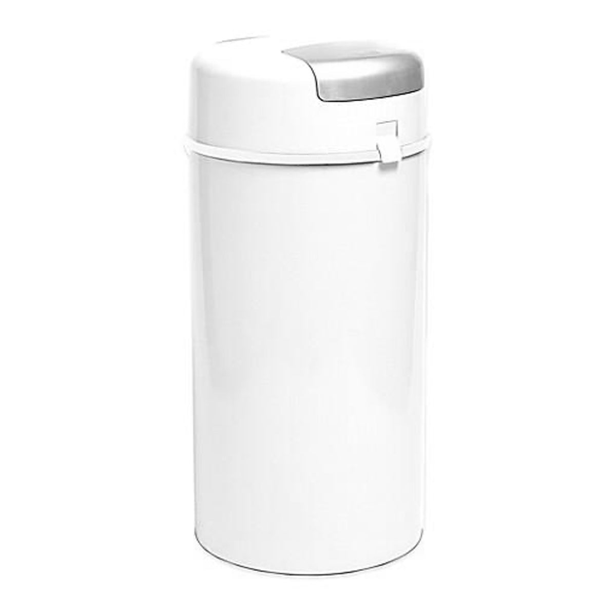 Bubula Step Steel Diaper Waste Pail w/ Air Tight Lid and Lock, Silver (Used)