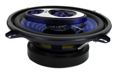 Pyle 5.25" 200W 3-Way Car Audio Triaxial Speakers Stereo Blue (Pair) (Used) - VMInnovations