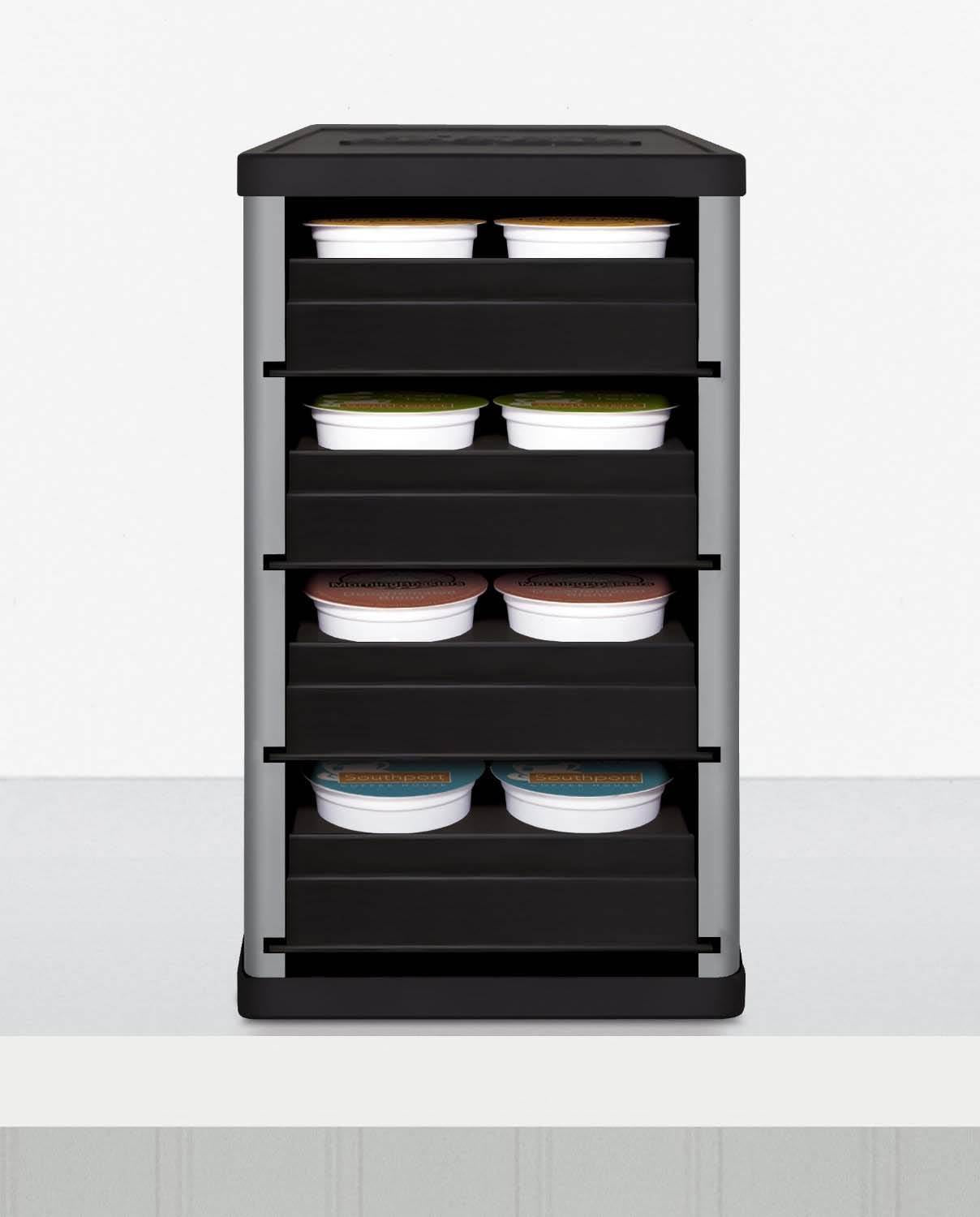 YouCopia CoffeeStack 40 K-Cup & Coffee Pod Storage Organizer, Silver (Open Box)