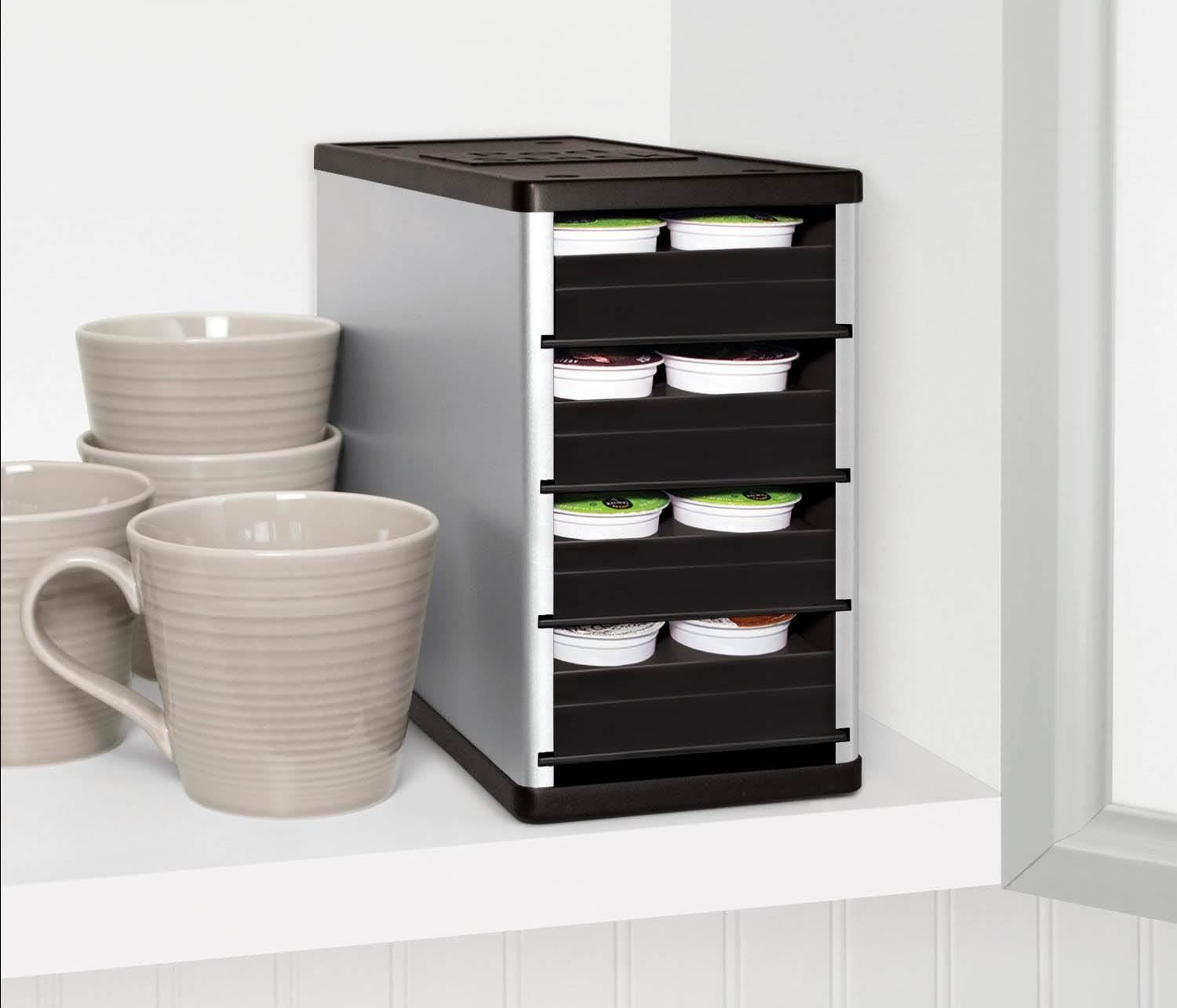 YouCopia CoffeeStack 40 K-Cup & Coffee Pod Storage Organizer, Silver (Open Box)