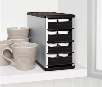 YouCopia CoffeeStack 40 K-Cup & Coffee Pod Storage Organizer, Silver (Open Box)