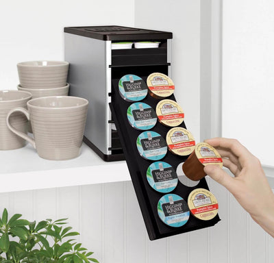 YouCopia CoffeeStack 40 K-Cup & Coffee Pod Storage Organizer, Silver (Open Box)
