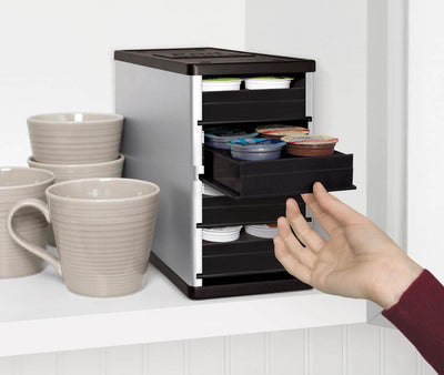 YouCopia CoffeeStack 40 K-Cup & Coffee Pod Storage Organizer, Silver (Open Box)
