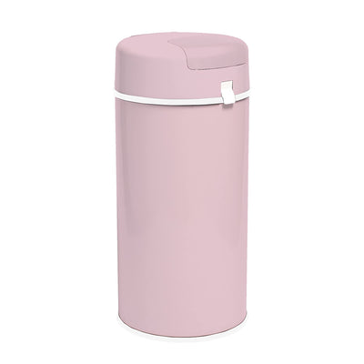 Bubula Step Steel Diaper Pail w/ Air Tight Lid & Lock, Light Pink (Open Box)