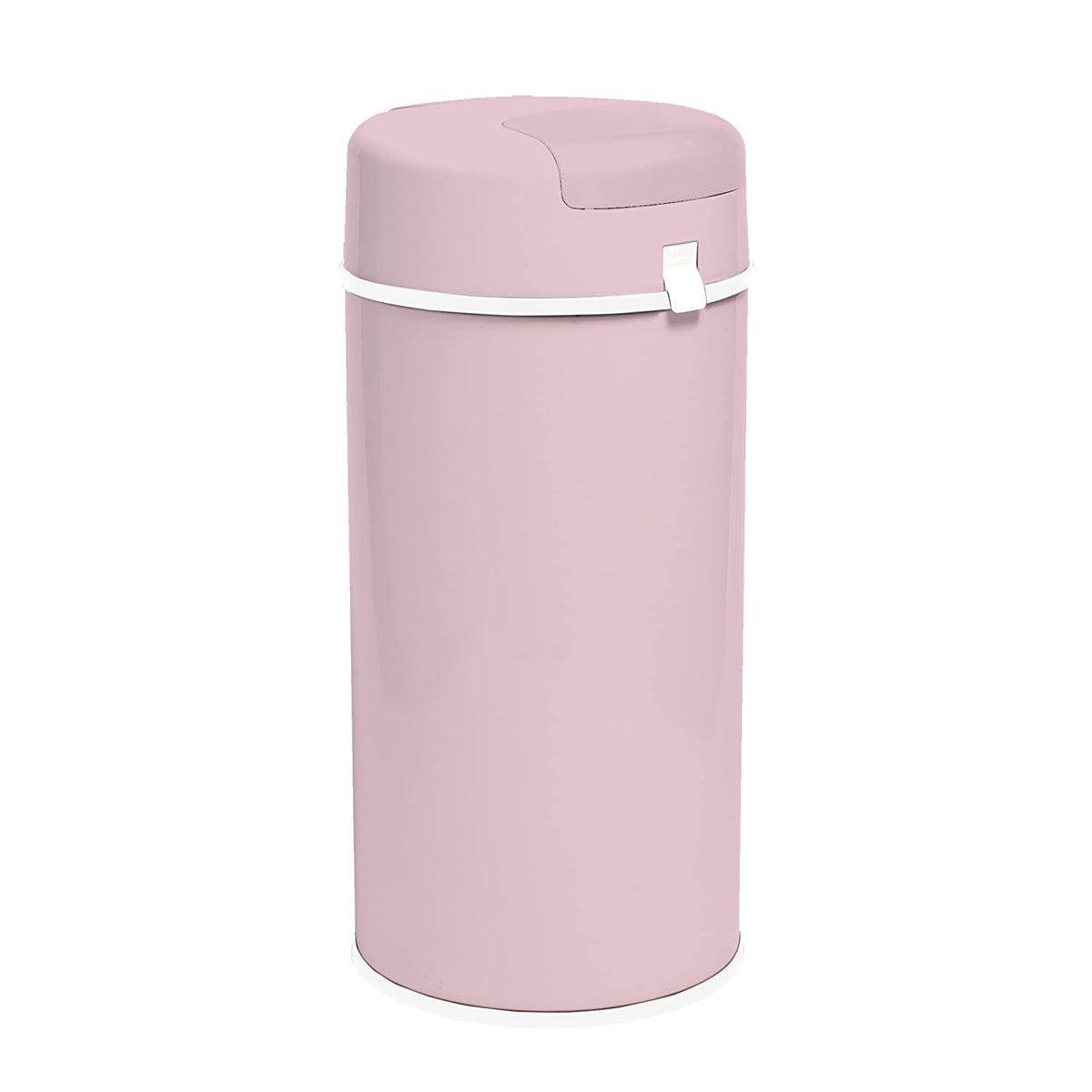 Bubula Step Premium Steel Diaper Waste Pail w/ Air Tight Lid & Lock, Pink (Used)