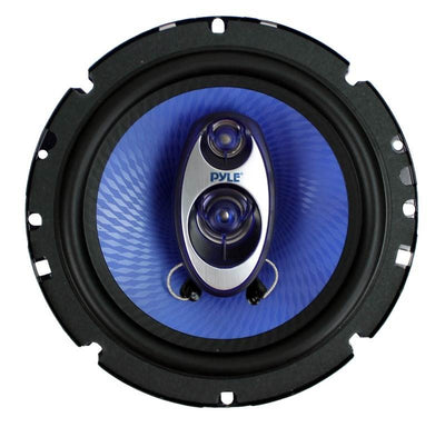 Pyle PL63BL 6.5" 360 Watts 3-Way Car Audio Coaxial Speakers PAIR Blue (Used)