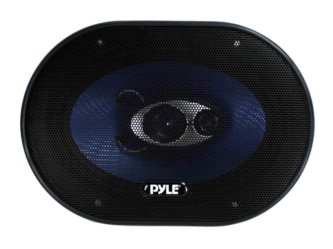 Pyle PL683BL 6x8" 360 Watt 3-Way Car Coaxial Audio Speakers Stereo, Blue (Pair) - VMInnovations