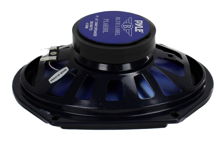 Pyle PL683BL 6x8" 360 Watt 3-Way Car Coaxial Audio Speakers Stereo, Blue (Pair) - VMInnovations