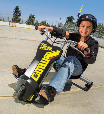 Razor PowerRider 360 Drifting Trike Ride-On Electric with Youth Helmet