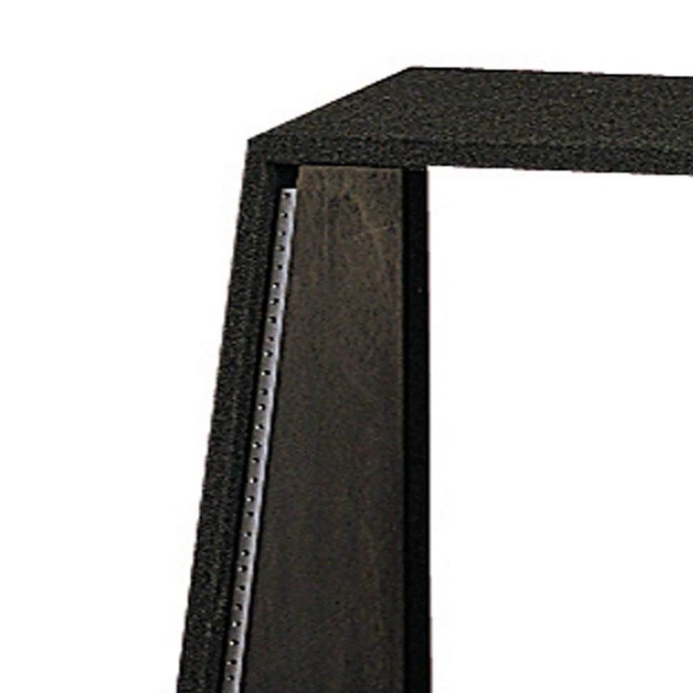 Odyssey 12 Space 12U Angled Face Open Back Carpeted Studio Storage Rack, Black - VMInnovations