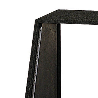 Odyssey 12 Space 12U Angled Face Open Back Carpeted Studio Storage Rack, Black - VMInnovations