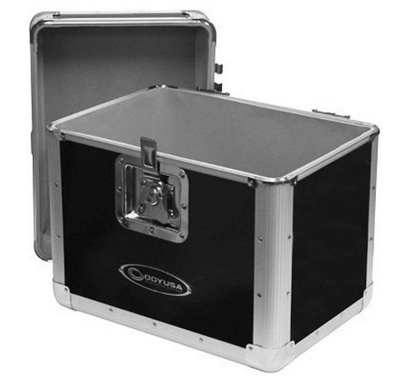 Odyssey KROM Series Record Utility Case for 70 12" Vinyl Records & LPs, Silver