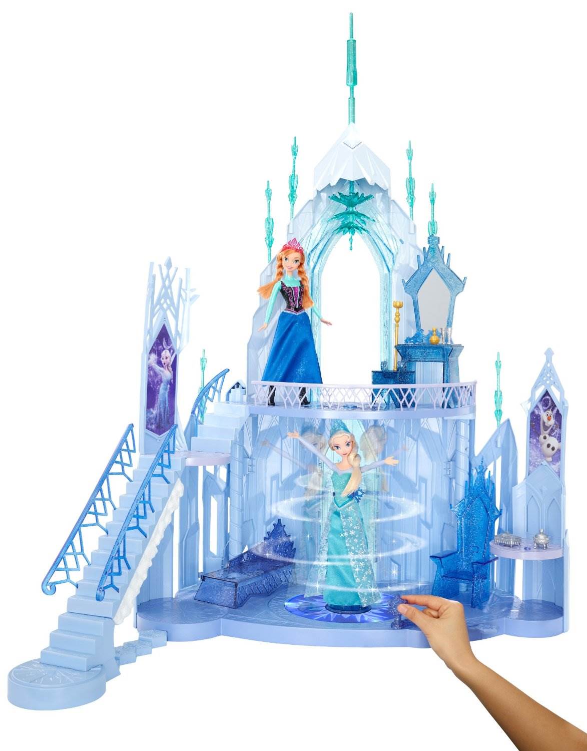 Mattel Disney Frozen Princess Elsa Ice Castle Dollhouse Play Set - Open Box