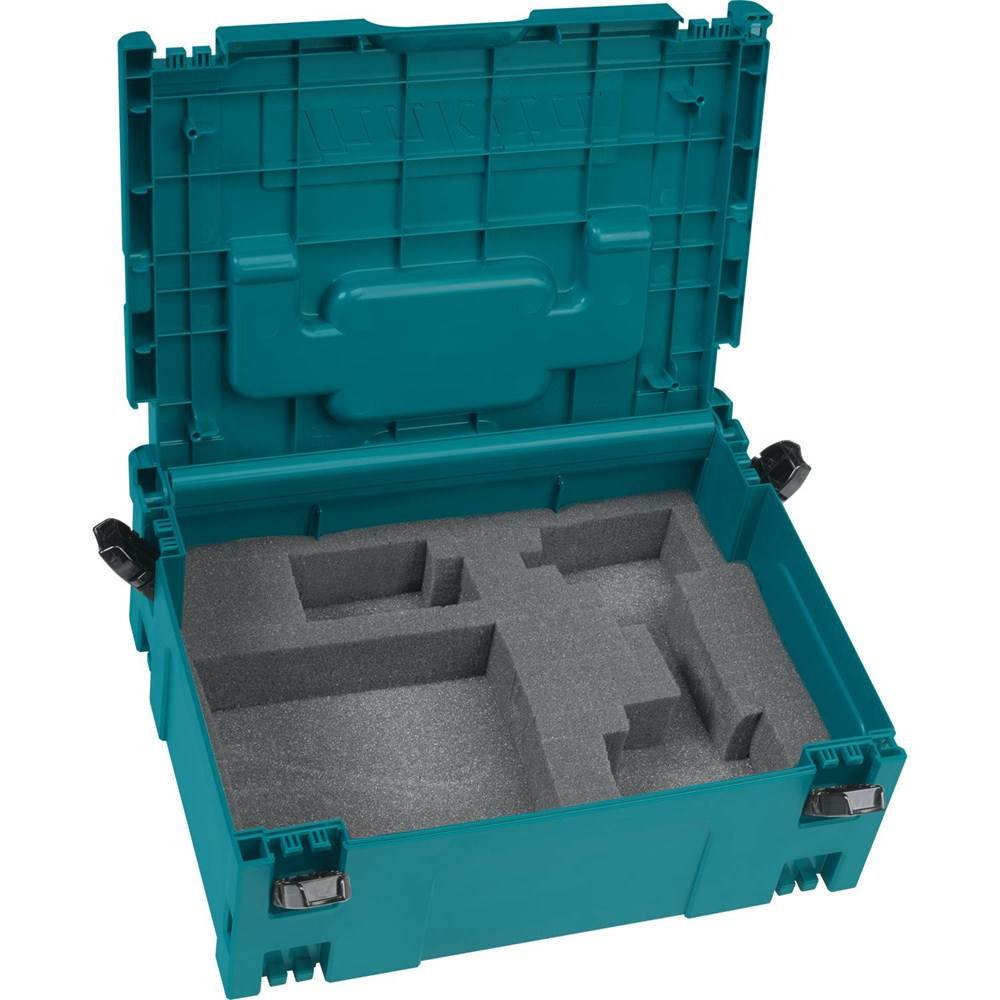 Makita Tools 197211-7 Medium Interlocking Tool Storage Case + Custom Foam Insert