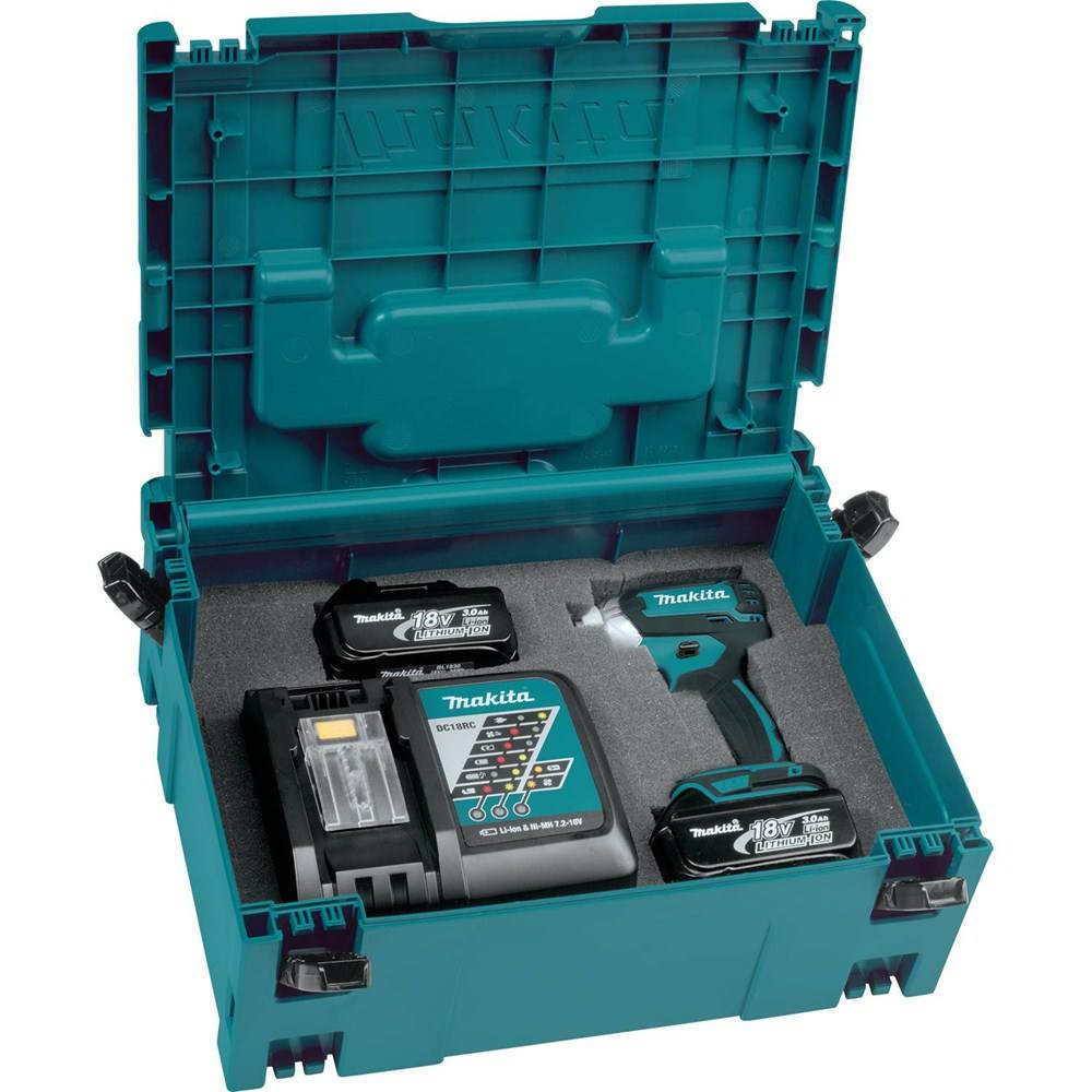 Makita Tools 197211-7 Medium Interlocking Tool Storage Case + Custom Foam Insert