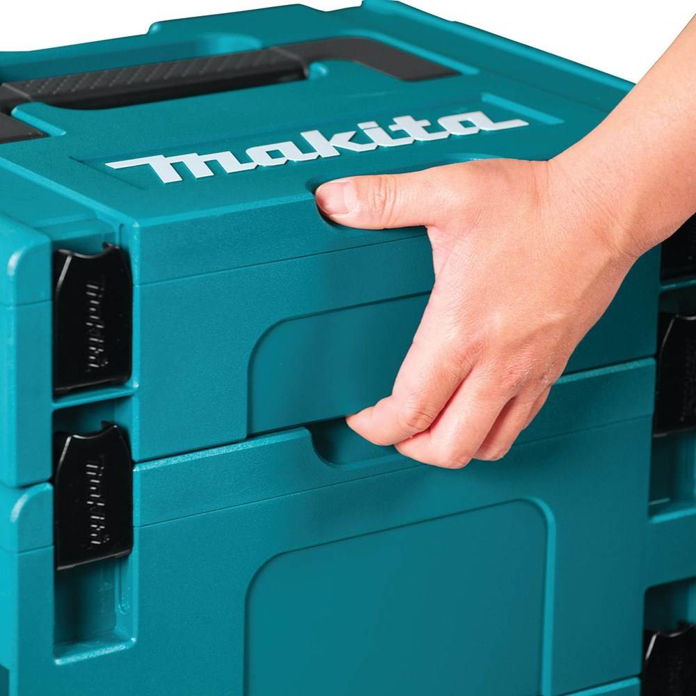 Makita Tools 197211-7 Medium Interlocking Tool Storage Case + Custom Foam Insert