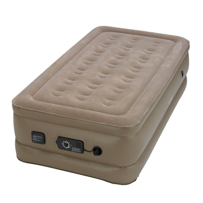 InstaBed Raised Twin Air Bed Mattress w/ Never Flat Air Pump | 840016 (Open Box)