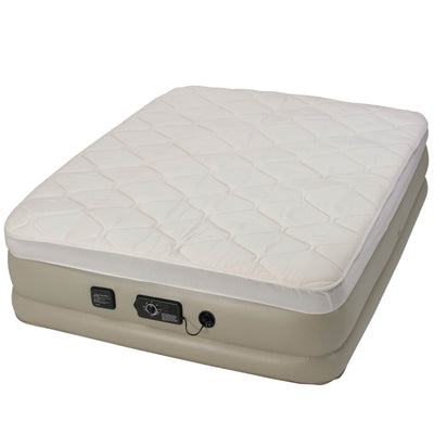 Insta-Bed Raised Queen Pillow Top Air Bed with neverFLAT Air Pump (Open Box)