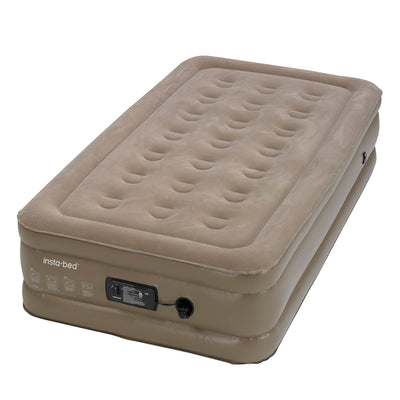 Insta-Bed Raised Twin Air Bed Mattress with Built-In Air Pump (Open Box)