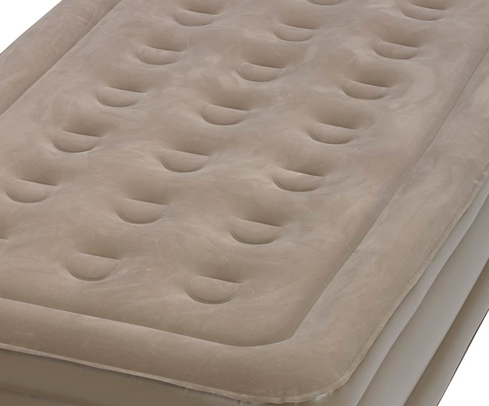 Insta-Bed Raised Twin Air Bed Mattress with Built-In Air Pump (Open Box)