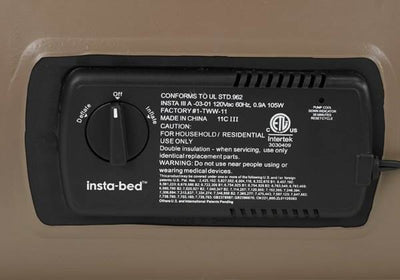 Insta-Bed Raised Queen Pillow Top Air Bed Mattress with Air Pump (Open Box)