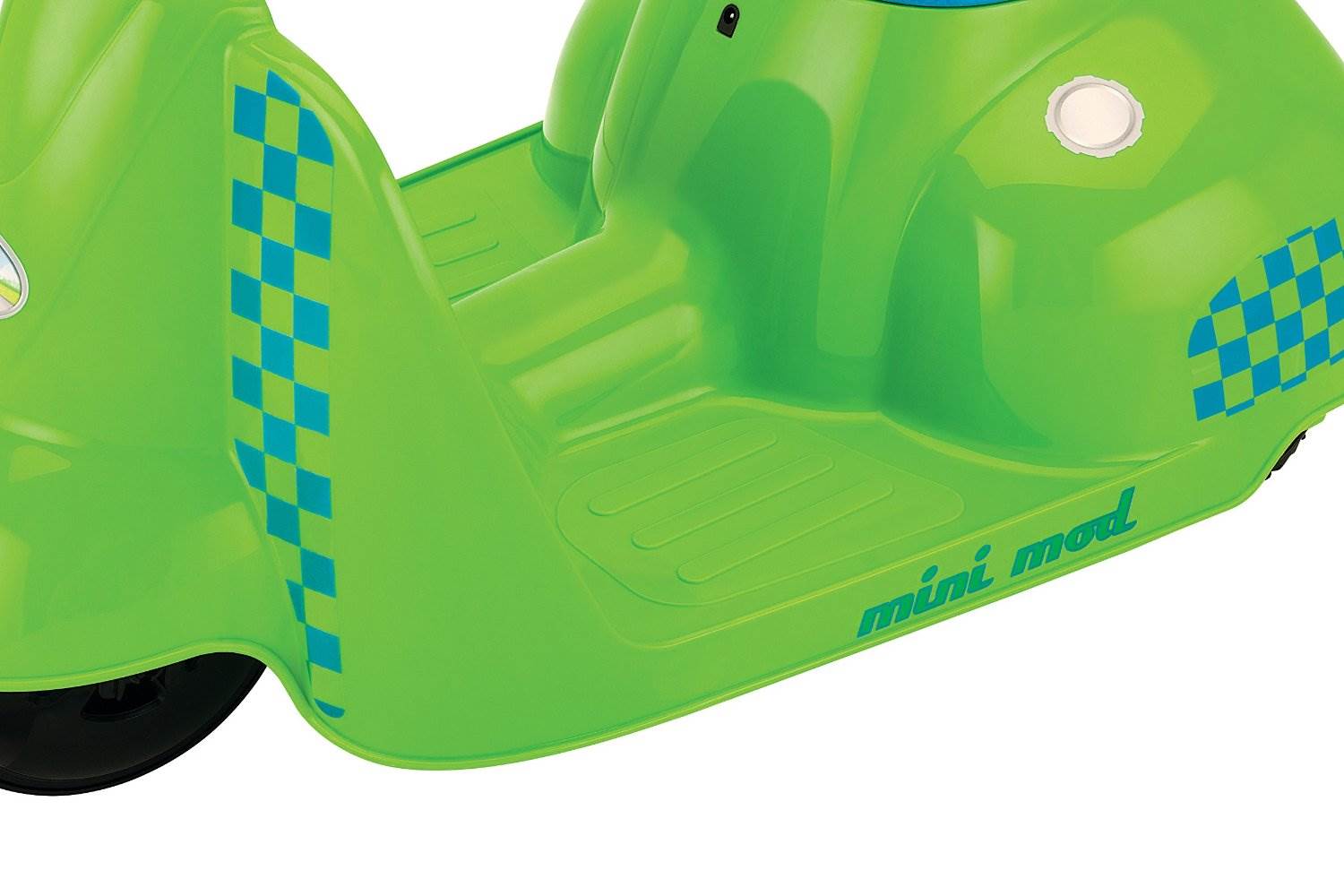 Razor Jr. Mini Mod Electric Scooter Rid-On Green Moped with Child Sport Helmet