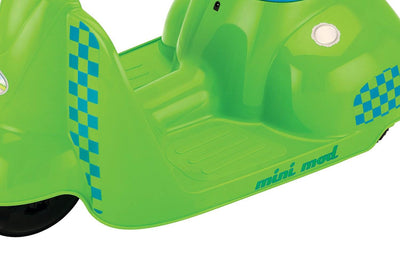 Razor Jr. Mini Mod Electric Scooter Rid-On Green Moped with Child Sport Helmet