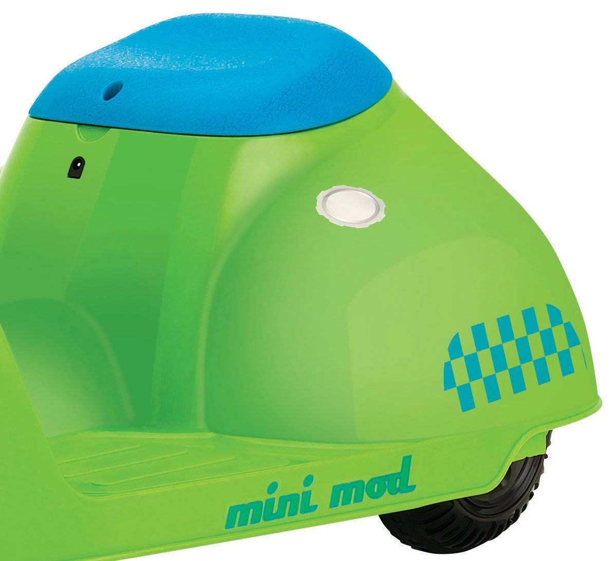 Razor Jr. Mini Mod Electric Scooter Rid-On Green Moped with Child Sport Helmet