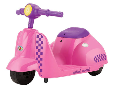 Razor Jr. Mini Mod Electric Scooter Rid-On Moped Pink with Child Sport Helmet