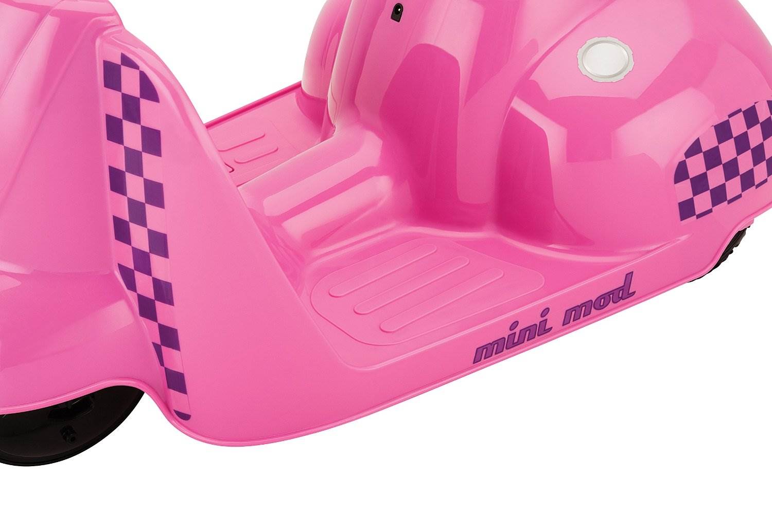 Razor Jr. Mini Mod Electric Scooter Rid-On Moped Pink with Child Sport Helmet
