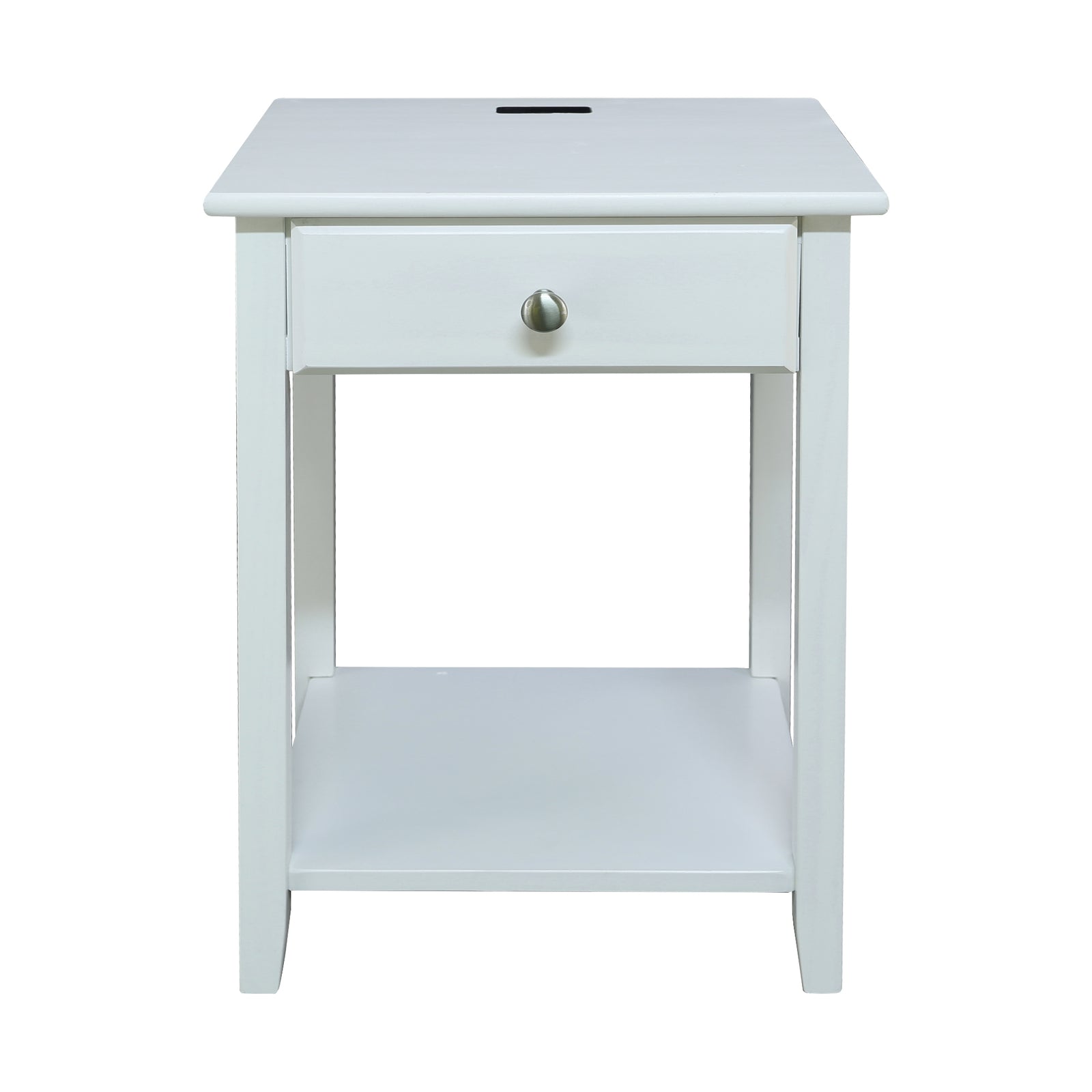 Casual Home Night Owl Bedroom Nightstand with Included USB Port Station (Used) - VMInnovations