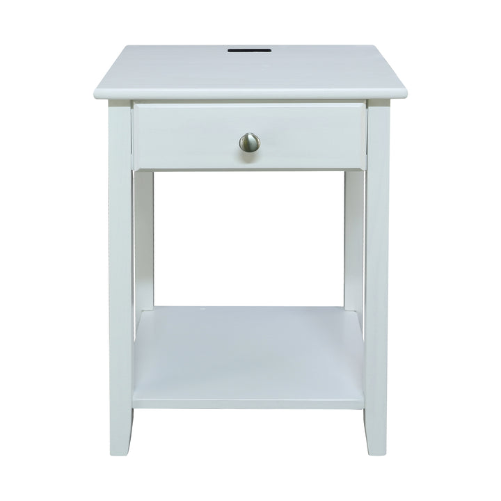 Casual Home Night Owl Bedroom Nightstand with Included USB Port Station (Used) - VMInnovations