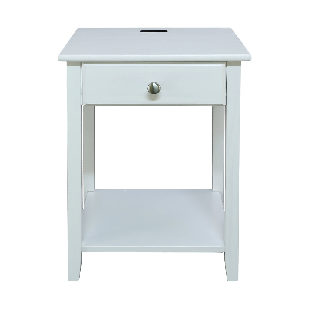 Casual Home Night Owl Bedroom Nightstand with Included USB Port Station (Used)